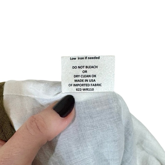 Willard Road Kayleigh 100% Linen Cutout Mini Dress in Seaweed Green - Picture 12 of 12